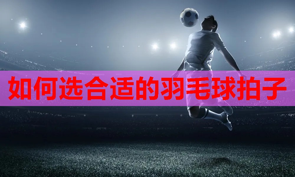 如何选合适的羽毛球拍子
